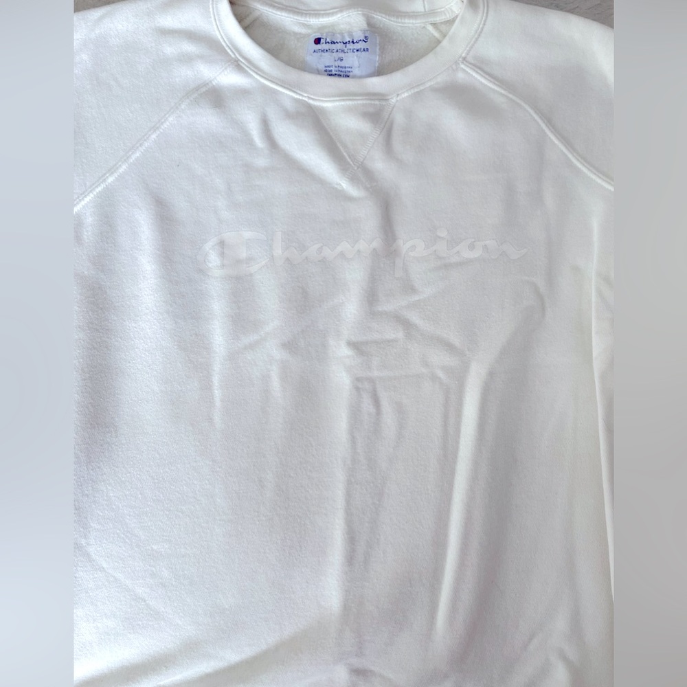 Champion White Crewneck